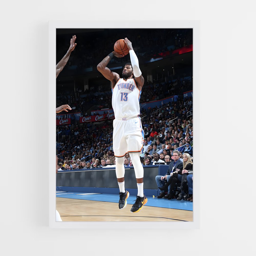 Poster Paul george – affiche Basketball (vue 3)